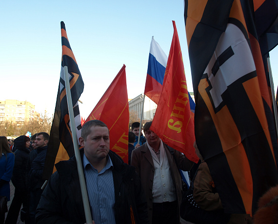 Патриоты Курска приняли участие в митинге в честь воссоединения Крыма с Россией