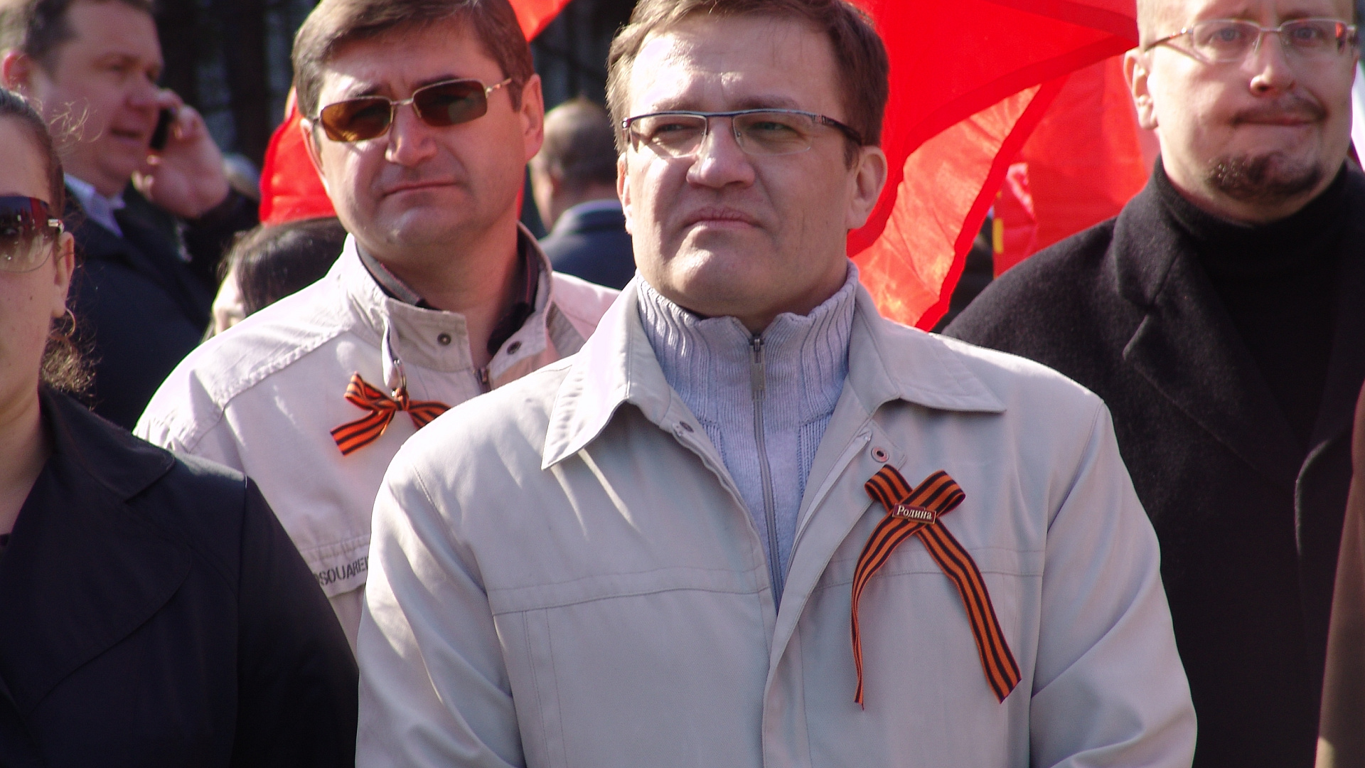 Иркутская "РОДИНА" прошла маршем в колонне ветеранов
