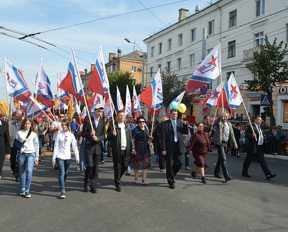 Соратники приняли участие в параде в Брянске