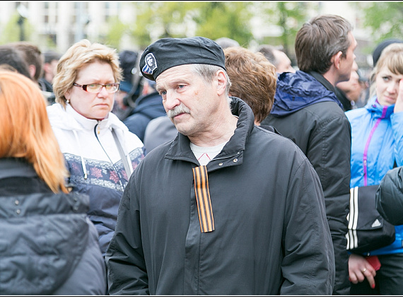 "РОДИНА" в Александровском саду почтила память погибших в Одессе, 5 мая 2014 г. (галерея 1)