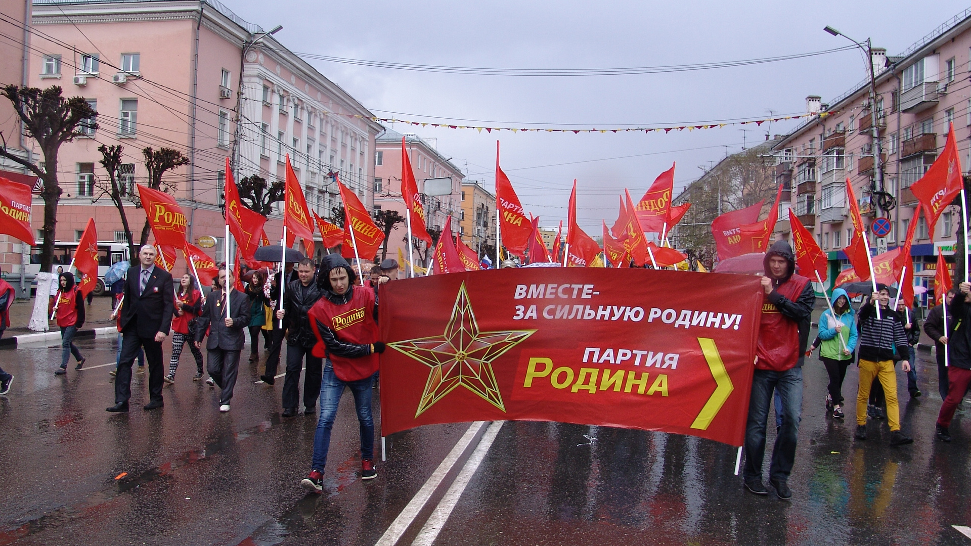 Партийцы провели демонстрацию в Рязани