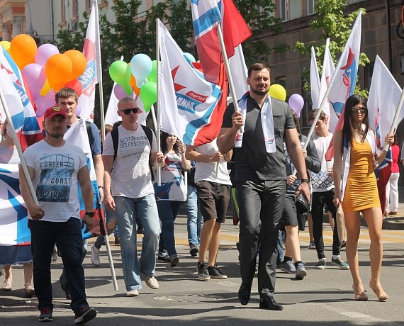 Партийцы отпраздновали Первомай в Краснодаре