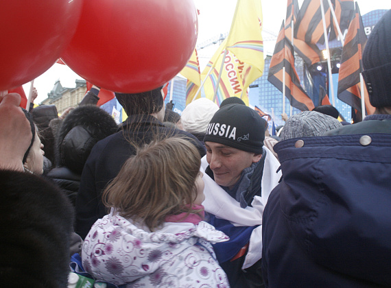 Партия "РОДИНА" на митинге-концерте на Красной площади, 18 марта 2014 г.