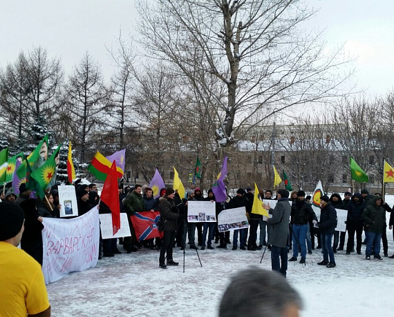 Столичные соратники приняли участие в митинге "За свободу курдского народа!"