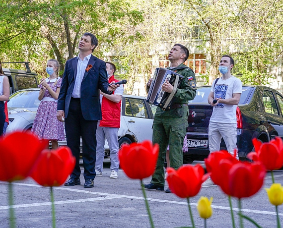 Самарские соратники приняли участие в проведении 9 мая выездных мини-концертов для ветеранов