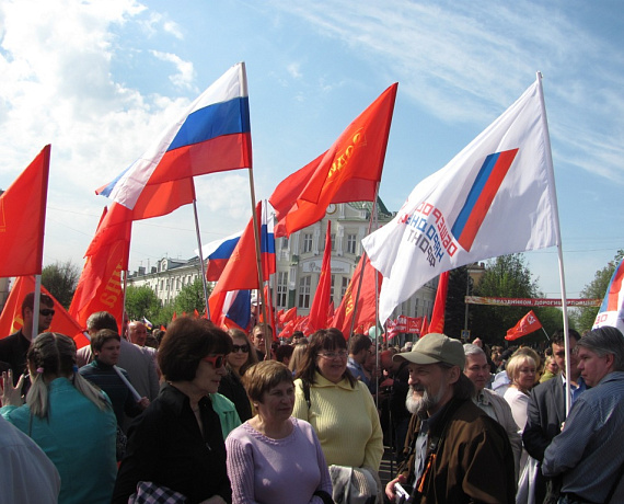 "РОДИНА" Орла приняла участие в первомайском митинге