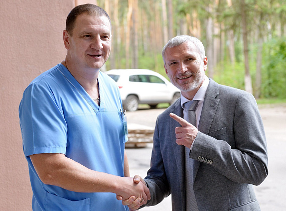 Посещение Алексеем Журавлевым Воронежской областной клинической больницы №1, 02.08.2016
