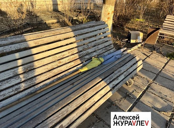 Алексей Журавлев в освобожденном от нацистов Мариуполе (28.03.2022)