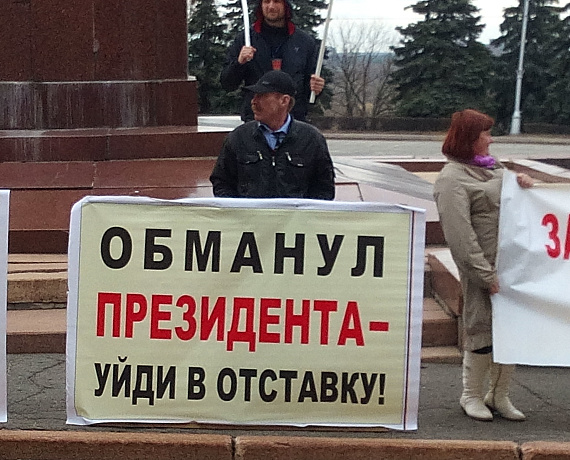 Липецкие активисты провели пикет
