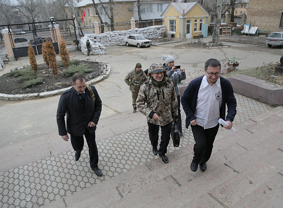 Визит Алексея Журавлёва на Донбасс, 27.02-01.03.2015