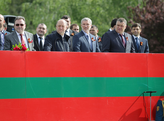 Визит российской делегации во главе с Рогозиным в ПМР, 9 мая 2014 г.