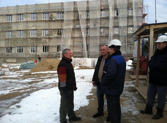 Алексей Журавлёв инспектирует строящиеся соцобъекты в ПМР, 04.01.2015 (часть 1)