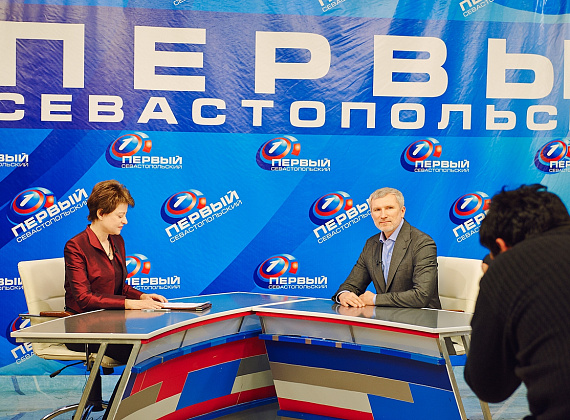 Алексей Журавлёв в Севастополе, 14 марта 2014 г.
