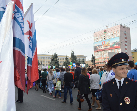 Соратники приняли участие в параде в Брянске