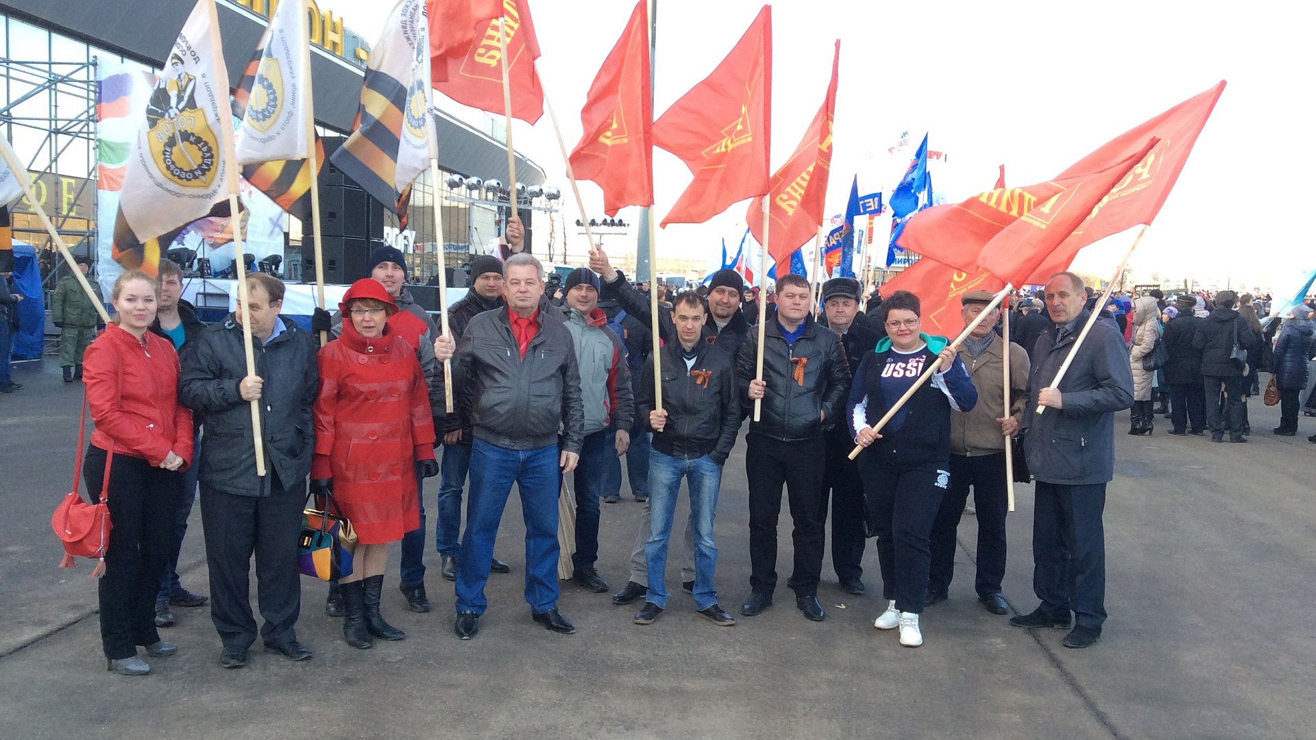 Партийцы Татарстана приняли участие в митинге, посвящённом годовщине воссоединения России с Крымом