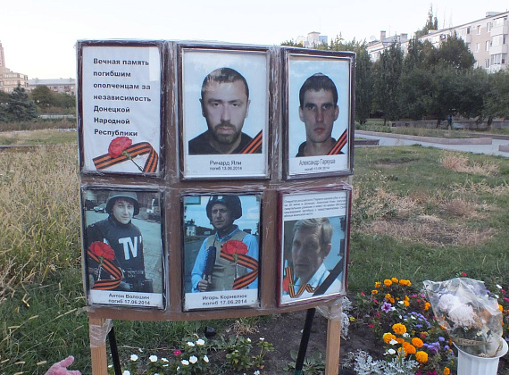 Алексей Журавлёв в Донецке. Последствия обстрелов хунты, 22 сентября 2014 г.